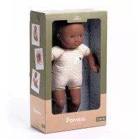 Játék baba - Sárga - 32cm