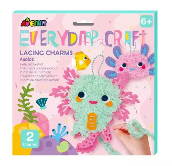 Puha charm készítő kreatív készlet - Axolotl