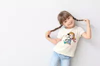 Biopamut gyerek póló - Pitypang és Lili - 110-116 cm
