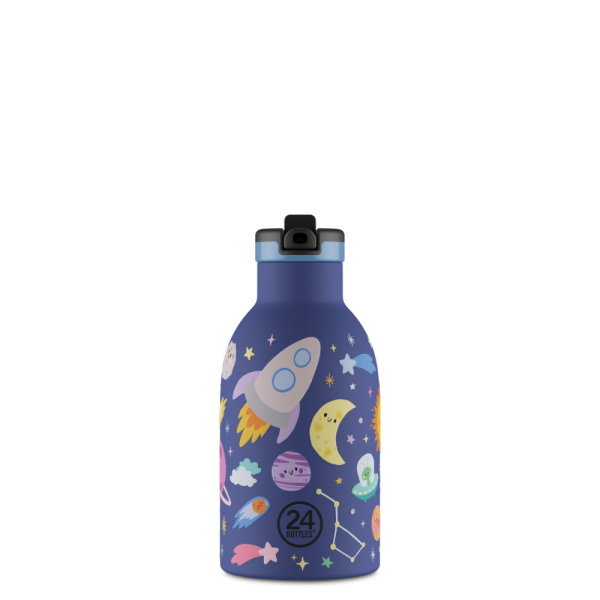 24Bottles Kids termosz - Space Friends - 330ml - Szívószállal 