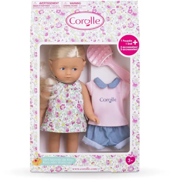 Corolline Mini - Játék baba díszdobozban - Kiegészítőkkel - Rosy