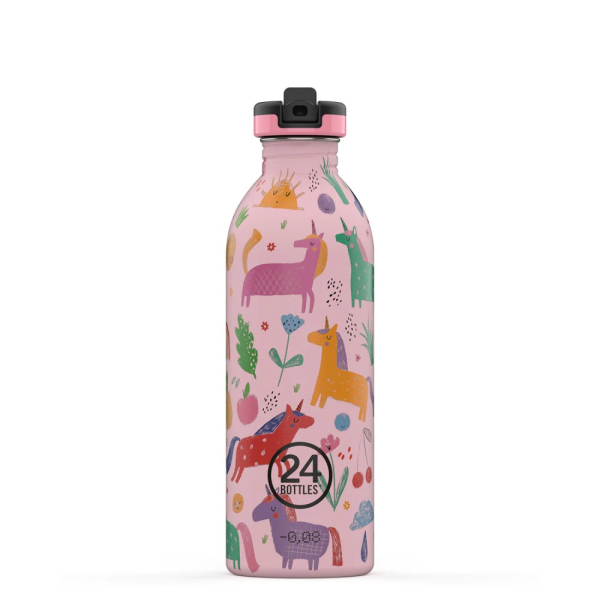 24Bottles Kids kulacs - Magic Friends - 500ml - Szívószállal