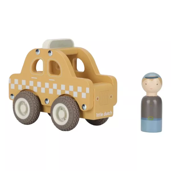 Fa játék - Taxi figurával