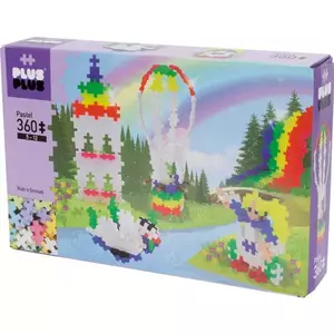 Plus-Plus - Pasztell szivárvány hőlégballon - 360db