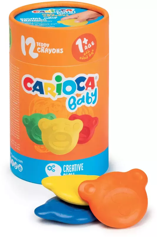 Carioca - Bébi zsírkréta készlet - Maci - 12db