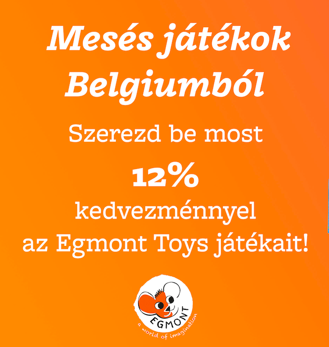 12% kedvezmény minden Egmont Toys termékre!