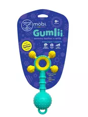 Gumlii - Szenzoros szilikon rágóka csörgővel