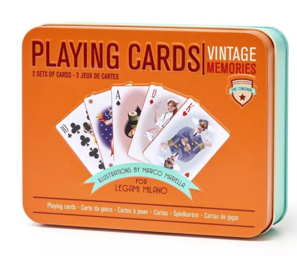 Vintage francia kártya - vízálló - dupla pakli