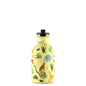 24Bottles Kids termosz - Jungle Friends - 330ml - Szívószállal
