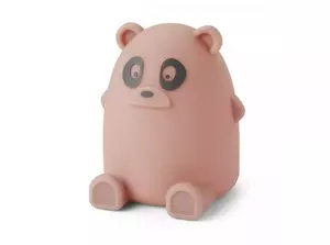 Szilikon éjjeli lámpa - Panda - Rózsaszín
