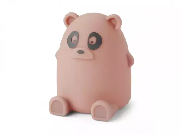 Szilikon éjjeli lámpa - Panda - Rózsaszín