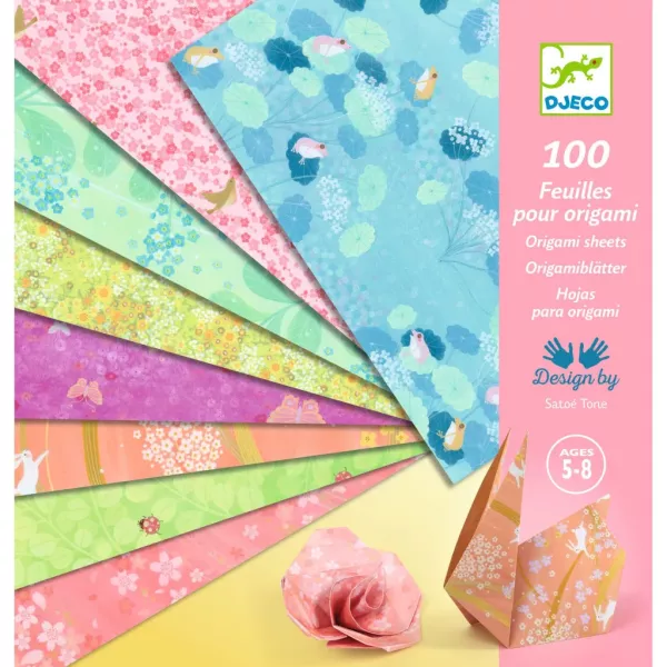 Origami - 100 lapos készlet - Tavasz, 10 x10 grafikával 
