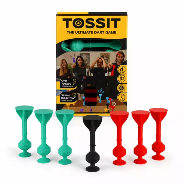 Tossit szilikon darts játék 2 főre - Starter pack - Piros, türkiz