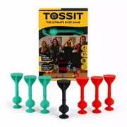 Tossit szilikon darts játék 2 főre - Starter pack - Piros, türkiz