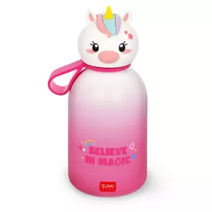Duplafalú rozsdamentes acél kulacs - Unikornis - 310 ml