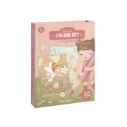 Színező könyv kiegészítőkkel - Fairy garden - Rosa