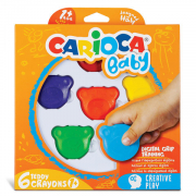 Carioca - Bébi zsírkréta készlet - Maci - 6db