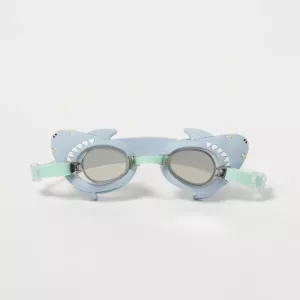 Gyerek úszószemüveg - Mini - Salty the shark aqua