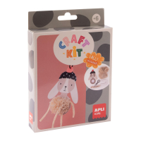 Mini kreatív készlet - Pompom nyuszi dísz