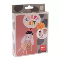 Mini kreatív készlet - Pompom nyuszi dísz