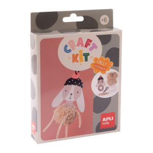 Mini kreatív készlet - Pompom nyuszi dísz