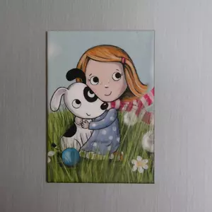 Pagony Art - Hűtőmágnes – Pitypang és Lili