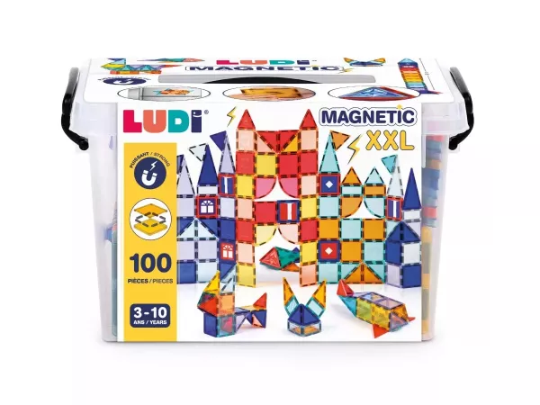 Mágneses építőkészlet - XXL - 100 db