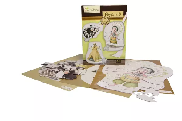 Óriás puzzle szett - Indiánok