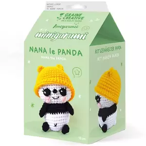 Amigurumi készlet – Panda - 10 cm