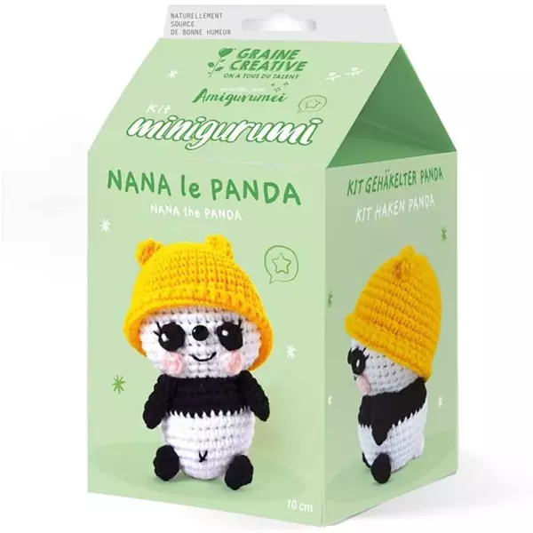 Amigurumi készlet – Panda - 10 cm