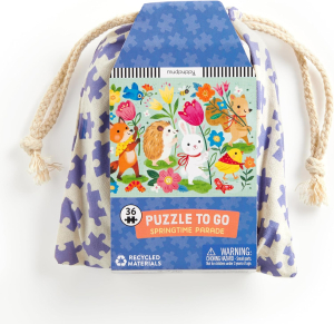 Utazó puzzle vászon táskában - Tavasz ünnep - 36db