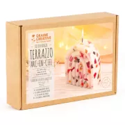 Gyertyakészítő - Szivárvány terrazzo 