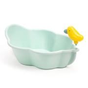 Fürdőkád játék babáknak - Kék, sárga madárral