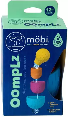 Oomplz - Fürdőjáték - Szenzoros csészék tapadókoronggal