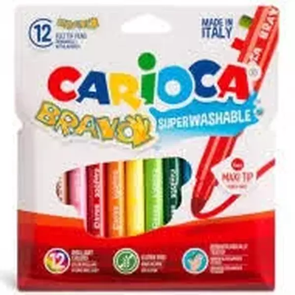 Carioca - Lemosható maxi filctoll készlet, 12db