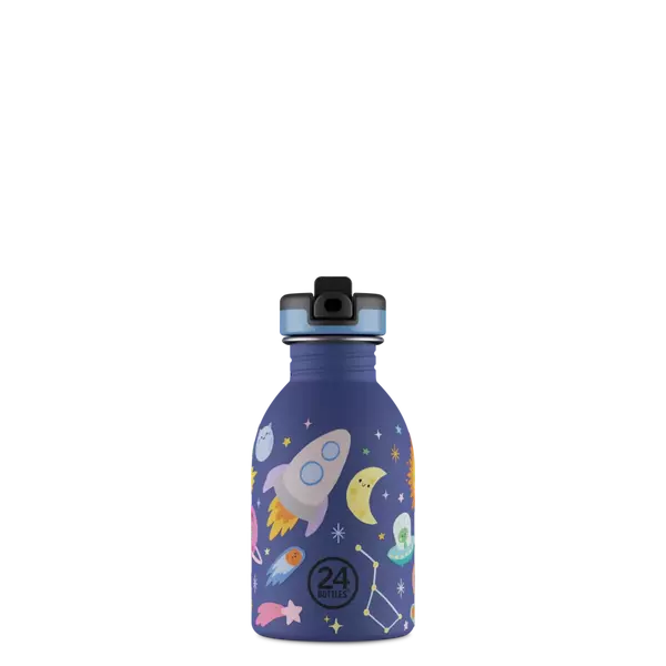 24Bottles Kids kulacs - Space friends - 250ml - Szívószállal 