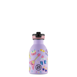 24Bottles Kids kulacs - Music friends - 250ml - Szívószállal 