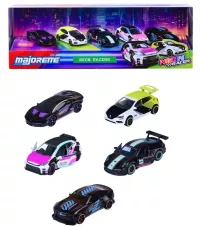 Majorette - Neon Racer ajándékdoboz - 5db-os