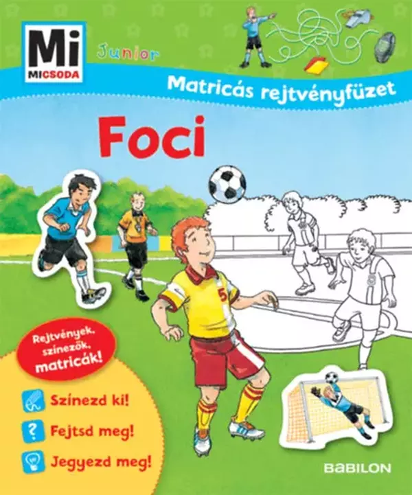 Mi Micsoda Junior Matricás Rejtvényfüzet - Foci
