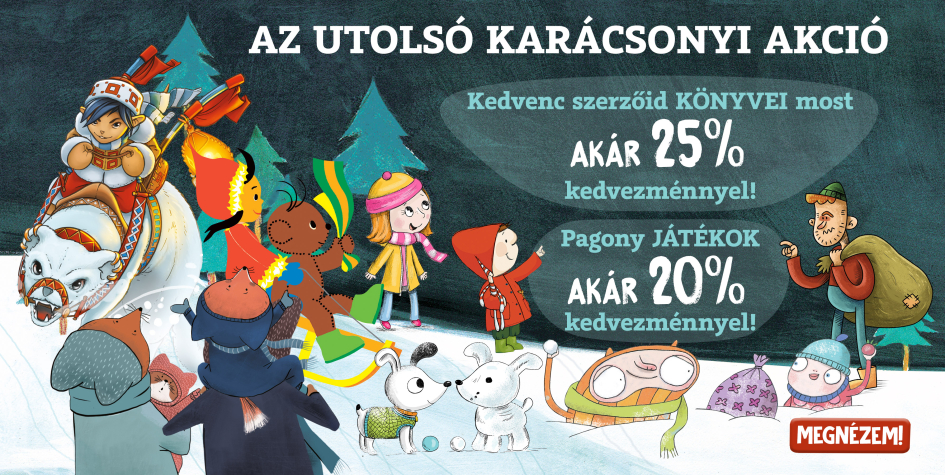 Pagony-könyvek akár 25%, Pagony-játékok akár 20% kedvezménnyel!