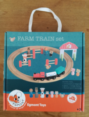 Fa játék vonat - Kezdő szett kiegészítőkkel - Farm