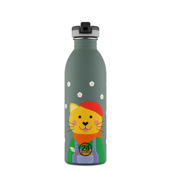 24Bottles Kids kulacs - Smart cat - 500ml