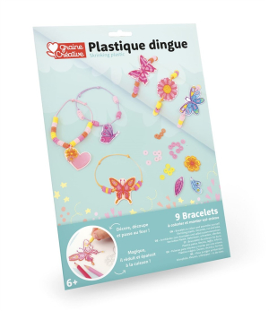 Hőre zsugorodó műanyag - Kreatív készlet - Karkötőkészítő készlet 