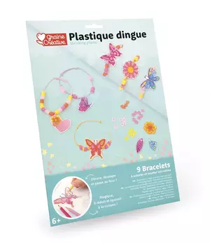 Hőre zsugorodó műanyag - Kreatív készlet - Karkötőkészítő készlet 