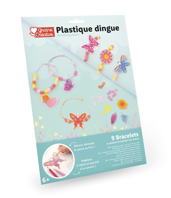 Hőre zsugorodó műanyag - Kreatív készlet - Karkötőkészítő készlet 