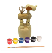 Festhető fa játék - Összerogyó kutya