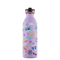24Bottles Kids kulacs - Music friends - 500ml - Szívószállal