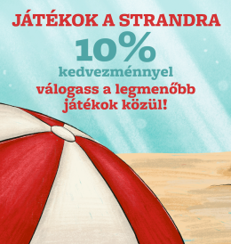 Játékok a strandra 10% kedvezménnyel!