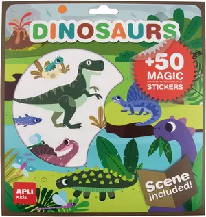 Visszaszedhető mesélő matricázó - Dinoszauruszok