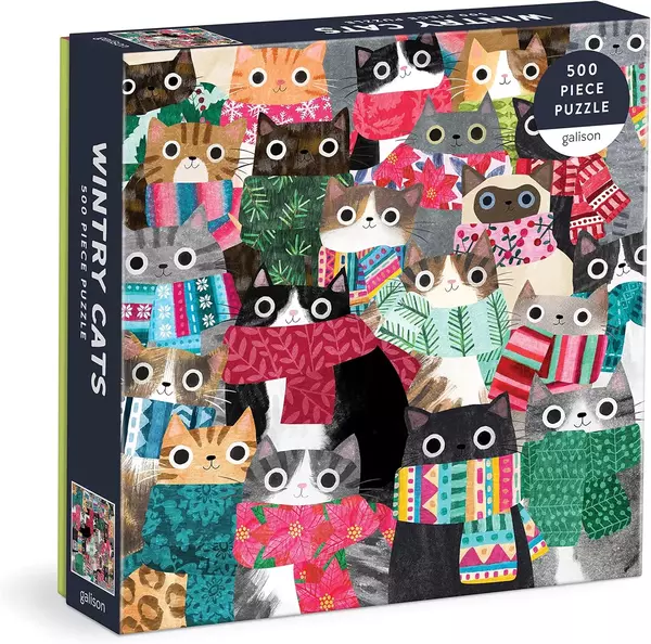 Puzzle - Wintry Cats - 500db